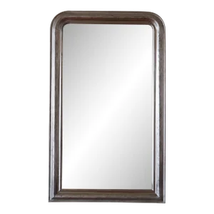 French Louis Philippe Silver Leaf Mirror, Ca. 1870