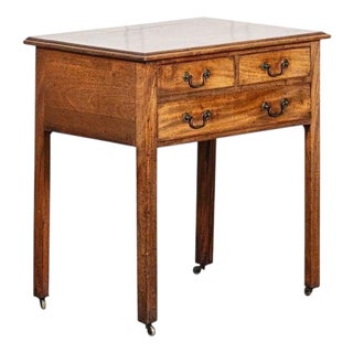 George III English Writing Table in Mahogany, 1780 For Sale