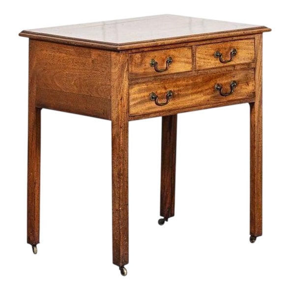 George III English Writing Table in Mahogany, 1780 For Sale