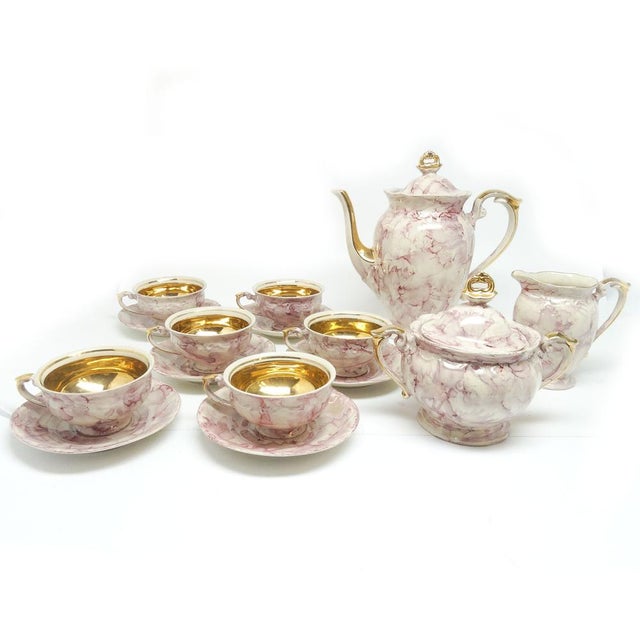 Art Deco Coffee Service, Tułowice, Poland, 1960s, Set of 15 For Sale - Image 13 of 18