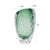 Contemporary Emerald Crystalized Glass Vase- Large For Sale - Image 3 of 11