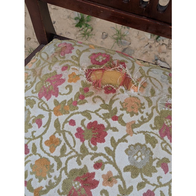 Early 21st Century Chippendale Style Carved Mahogany Arm Chair For Sale - Image 5 of 9