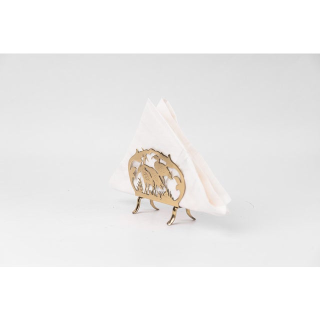 Art Nouveau Brass Napkin Holder, Vienna, Austria, 1910s For Sale - Image 3 of 9