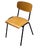 Stackable Studio Chair with Black Lacquered Steel Frame, 1990s For Sale