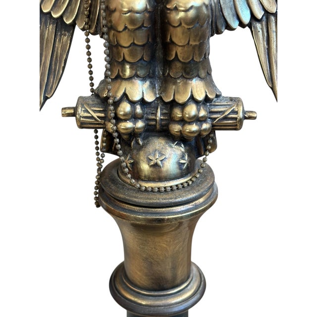 American Mid 1900s Eagle Table Lamp For Sale - Image 3 of 8