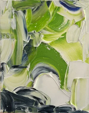 W2, Wave 2, Oil Painting on Canvas, 2024