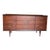 Mid Century Brass and Walnut Nine Drawer Dresser For Sale