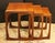 Mid Century Modern nest of 3 tables Quadrille by G Plan, England. Designed by R. Bennett. Circa 1960s. Teak. Sleek,...