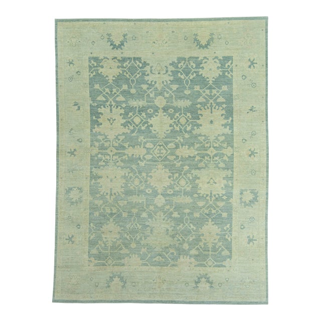 Turkish Oushak Rug 8'11" x 11'11" #20084 For Sale