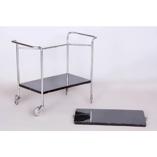 Bauhaus Chrome Trolley by Marcel Breuer for Mücke Melder, 1930s For Sale - Image 6 of 10