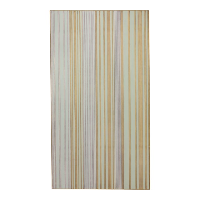 James Nickel (B. 1943), Untitled Painting, Chalk Line Series, 1971, 92" X 50.7" For Sale