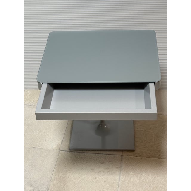 Design Plus Gallery presents the Min Bedside Table with Pedestal Base by Luciano Bertoncini for Design Within Reach. The...