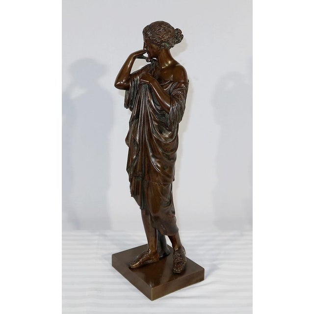 C. Sauvage after Praxitèle, Diane de Gabies, Early 1800s, Bronze For Sale - Image 10 of 18