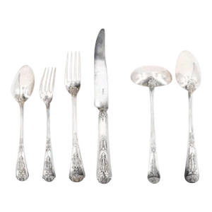 Circa 1860 Sterling Silver Flatware Set From Paris- 91 Pieces