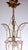 Mid-Century Modern Vintage Metal Murano Glass Flower Chandelier, 1940s For Sale - Image 3 of 10