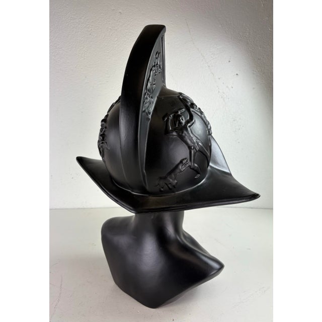 Mediterranean Mid-Century Vintage Greco-Roman Inspired Military Bust For Sale - Image 3 of 12