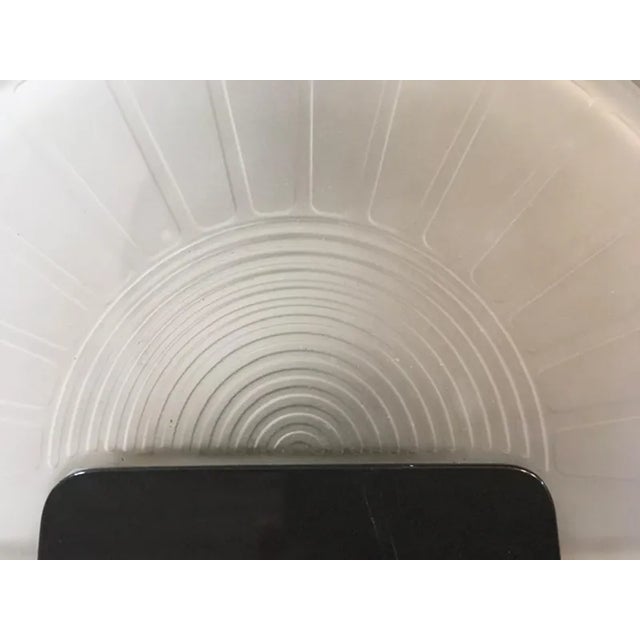 Postmodern Black Metal and Satin Glass Wall Light, Italy, 1980s For Sale - Image 9 of 13