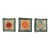 Vintage Rhonda Cearlock Studio Art Ceramic Wall Art Hangings S/3 For Sale