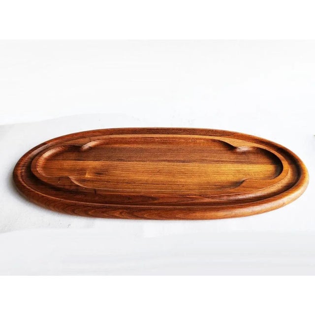Dansk 1980s Dansk Teak Wood Cheese Charcuterie and Snack Board Designed by Jens Quistgaard For Sale - Image 4 of 11