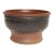 Large Vintage Maroon and Charcoal Sgraffito Ceramic Planter by Deanna Nichols For Sale