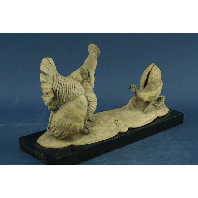 20th Century Art Nouveau Group of Turkeys and Rooster by Guido Cacciapuoti, Italy, 1920s-1940s For Sale - Image 3 of 18