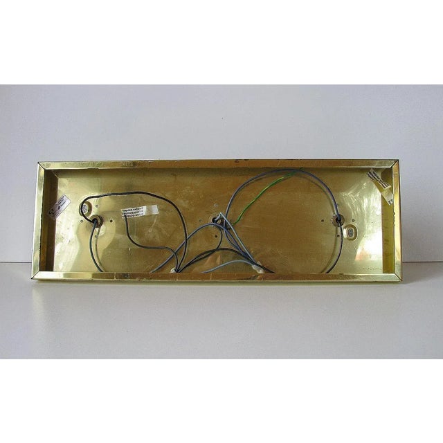 Vintage Brass and Glass Sconce from Peill & Putzler, 1970s For Sale - Image 12 of 16