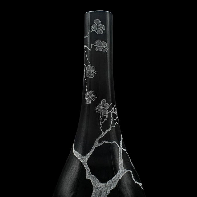 1970's Tall Vintage Stem Vase For Sale - Image 6 of 9