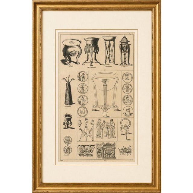Bernard de Montfaucon, Roman Ritual Vessels & Antiquities, 1721, Engraving For Sale