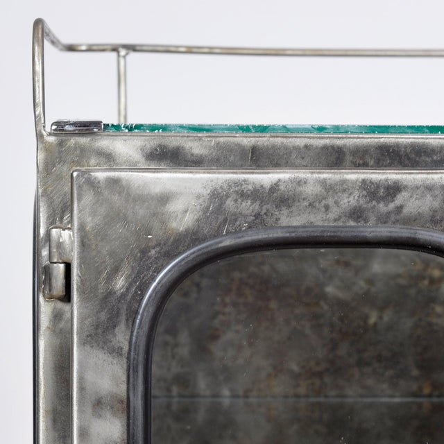 Black Vintage Glass Hospital Cabinet, 1970s For Sale - Image 8 of 13