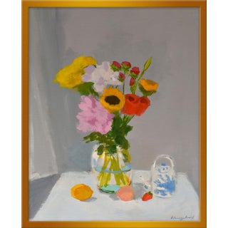 Small “Morning Table” Print by Anne Carrozza Remick, 19” X 23” For Sale