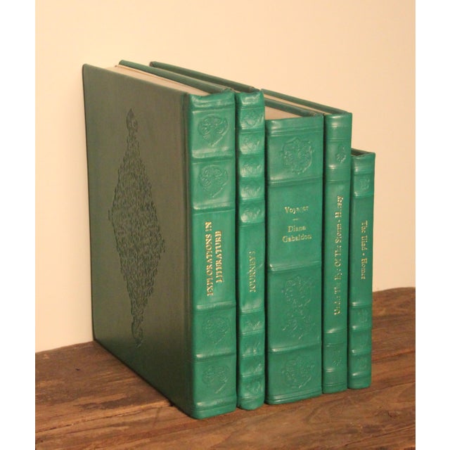 Leather Bound Books Set of 5 Chairish