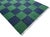Casa Cosima Handmade Woolen Flat Weave Rug, Forest Green and Greyish Blue Checker Board Dhurrie - 5'x8' For Sale - Image 4 of 12