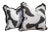 Pair of Custom Perennials “Tangled” Abstract Pillows For Sale