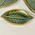 1990s 1990s Vintage Coastal Boho Chic Trompe L’Oeil Banana Leaf Earthenware Serving Dishes - Set of 3 For Sale - Image 5 of 14