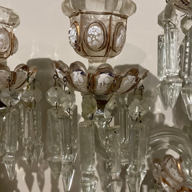 French 1900 French Baccarat Crystal Candelabra - Pair For Sale - Image 3 of 10
