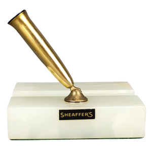 Vintage Sheaffer's Onyx Stone Base Holder for Fountain Pen