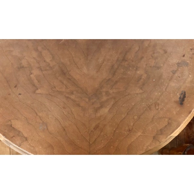 Early Carved Demilune Side Table For Sale - Image 10 of 10