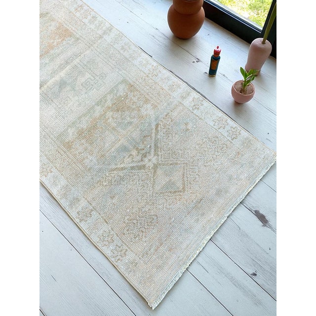 Turkish Distressed Wool Rug For Sale - Image 3 of 5