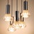 Minimalist Cascade Lamp with Five Faceted Glass Shades and Chrome, 1970s For Sale - Image 3 of 8