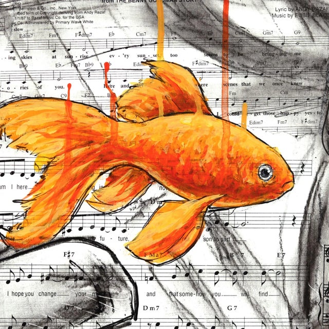 Robert Lebsack creates artworks using mixed media with ink, acrylic, and charcoal on archival copies of newspapers,...