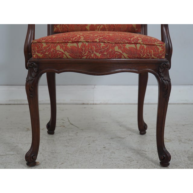 Wood Set of 12 Paine French Louis XV Walnut Dining Chairs For Sale - Image 7 of 18