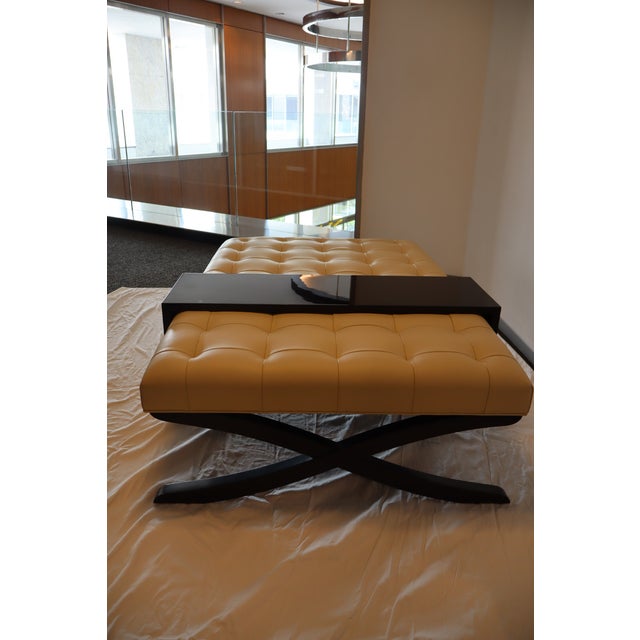 Animal Skin Christopher Guy Cocktail Bench For Sale - Image 7 of 7