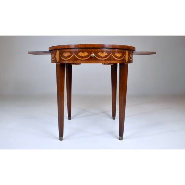 Baker Furniture Federal Style Mahogany Occasional Tables With Inlay For Sale In Philadelphia - Image 6 of 11