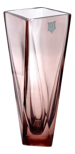 Large Geometric Murano Glass Vase Violet by Yourmurano