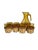 A complete seven-piece drinks set pairing warm amber glass with handwoven, two-tone wicker. The tall pitcher has a slender...