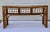 Wood Vintage Rattan and Glass Console For Sale - Image 7 of 11