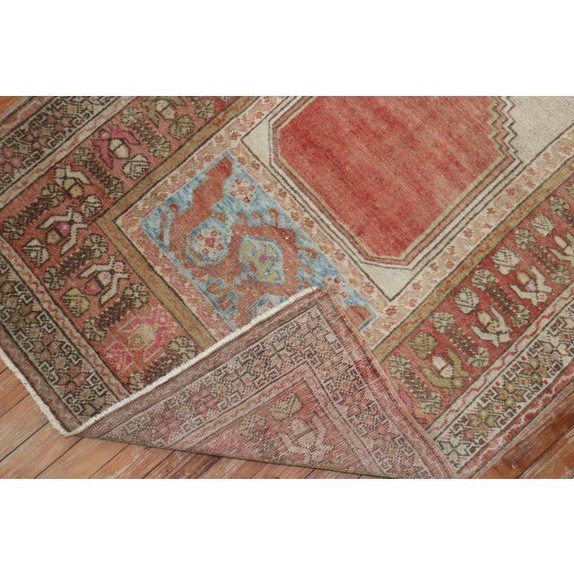 Turkish Early 20th Century Pair of Muted Turkish Prayer Rugs - 3'5" x 5'5" For Sale - Image 3 of 8