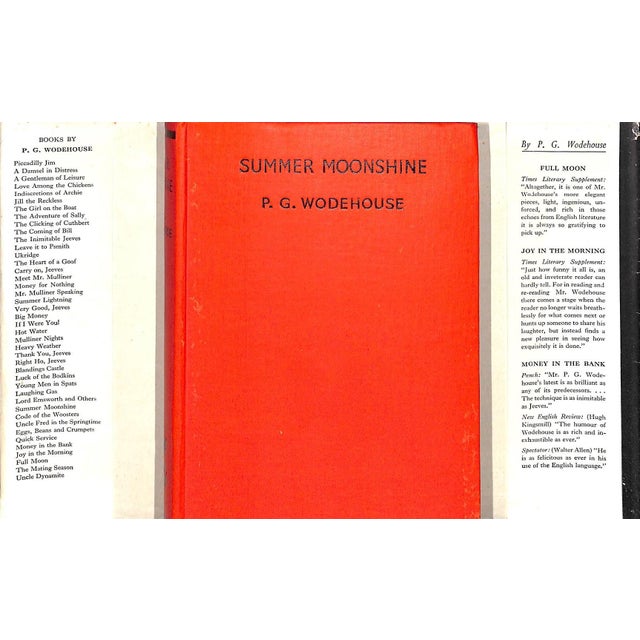 "Summer Moonshine" 1952 Wodehouse, p.g. For Sale In New York - Image 6 of 6