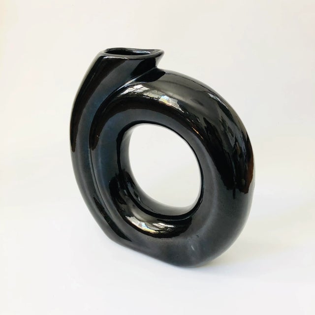 Postmodern Large Postmodern Circular Vase For Sale - Image 3 of 10