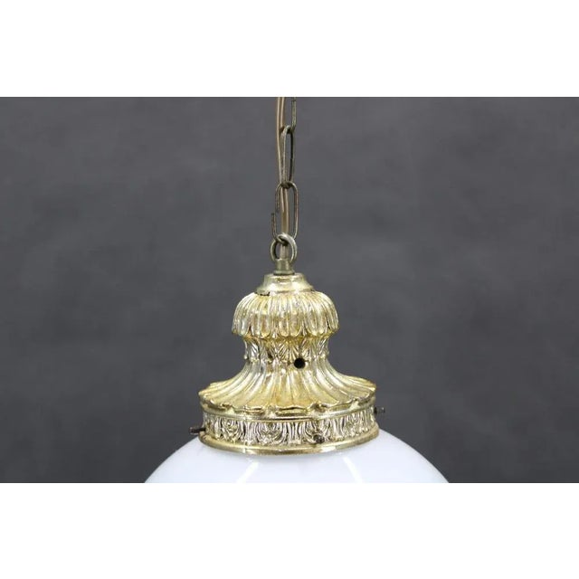 Vintage Glass Pendant Light, 1970s For Sale - Image 3 of 6